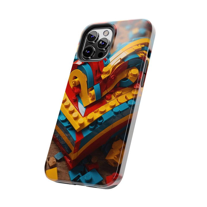 Colorful Bricks Heart - Tough Phone Case - Phone Case - g(0D·IO) - iPhone 13 Mini - -