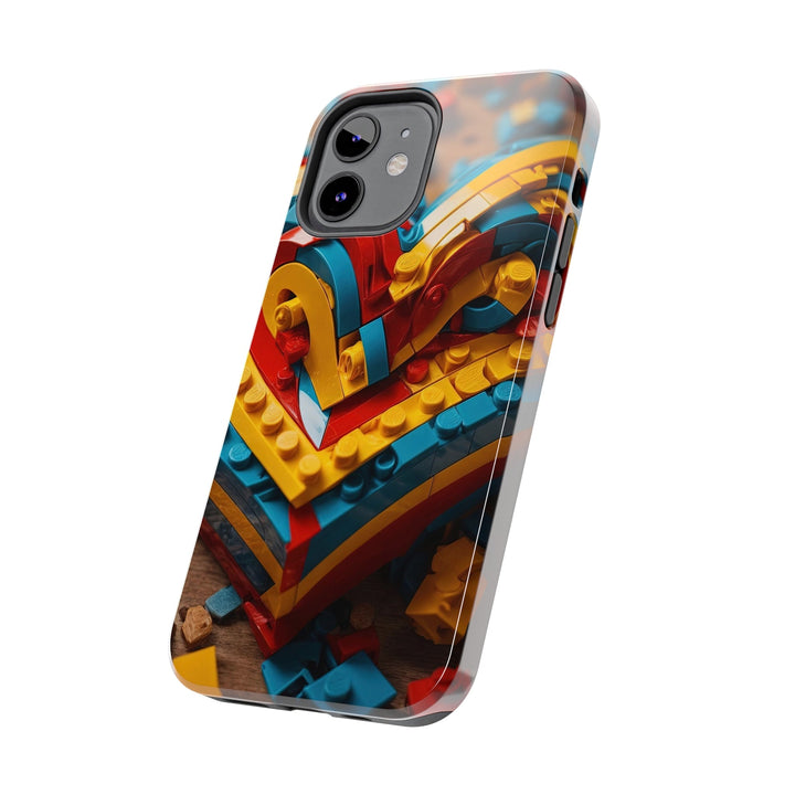 Colorful Bricks Heart - Tough Phone Case - Phone Case - g(0D·IO) - iPhone 13 Mini - -