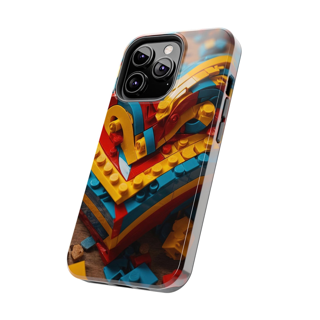 Colorful Bricks Heart - Tough Phone Case - Phone Case - g(0D·IO) - iPhone 13 Mini - -