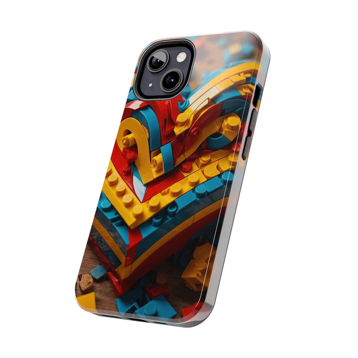 Colorful Bricks Heart - Tough Phone Case - Phone Case - g(0D·IO) - iPhone 13 Mini - -