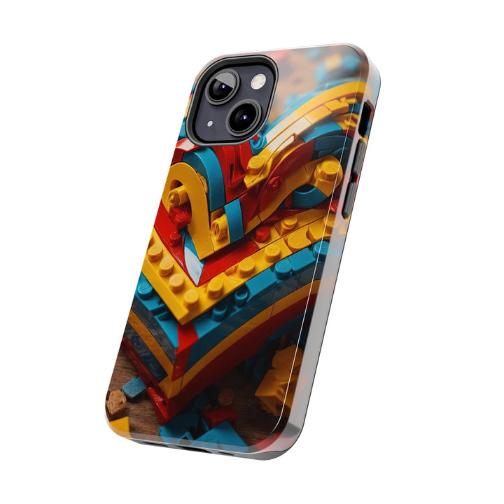 Colorful Bricks Heart - Tough Phone Case - Phone Case - g(0D·IO) - iPhone 13 Mini - -