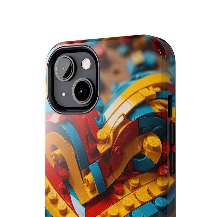 Colorful Bricks Heart - Tough Phone Case - Phone Case - g(0D·IO) - iPhone 13 Mini - -
