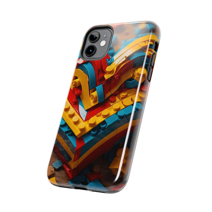 Colorful Bricks Heart - Tough Phone Case - Phone Case - g(0D·IO) - iPhone 13 Mini - -