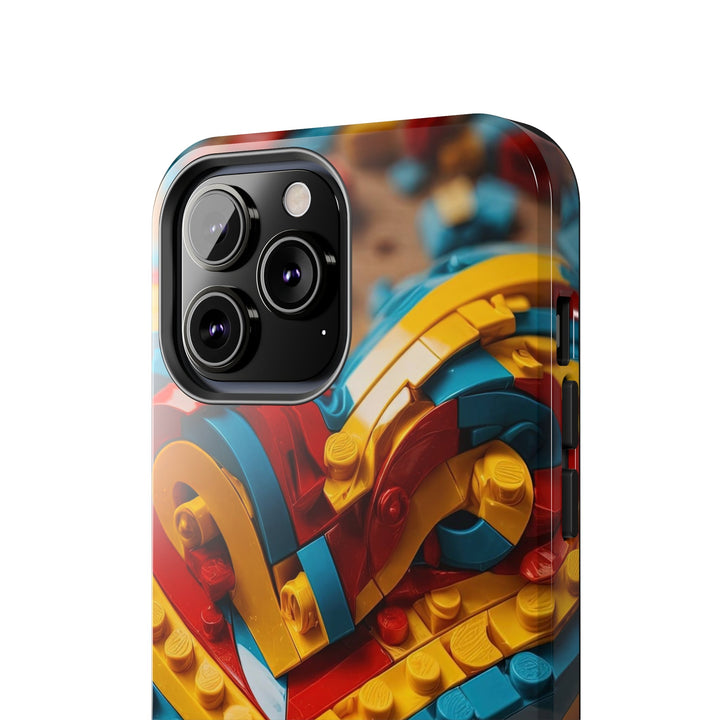 Colorful Bricks Heart - Tough Phone Case - Phone Case - g(0D·IO) - iPhone 13 Mini - -