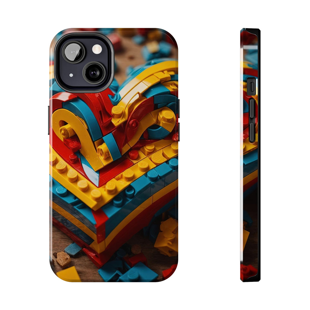 Colorful Bricks Heart - Tough Phone Case - Phone Case - g(0D·IO) - iPhone 13 - -