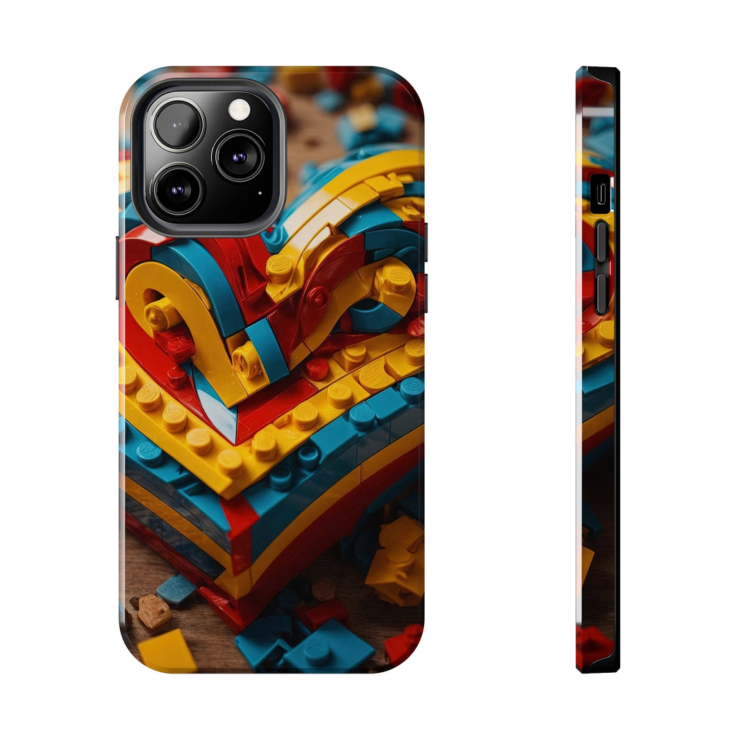 Colorful Bricks Heart - Tough Phone Case - Phone Case - g(0D·IO) - iPhone 13 Pro Max - -
