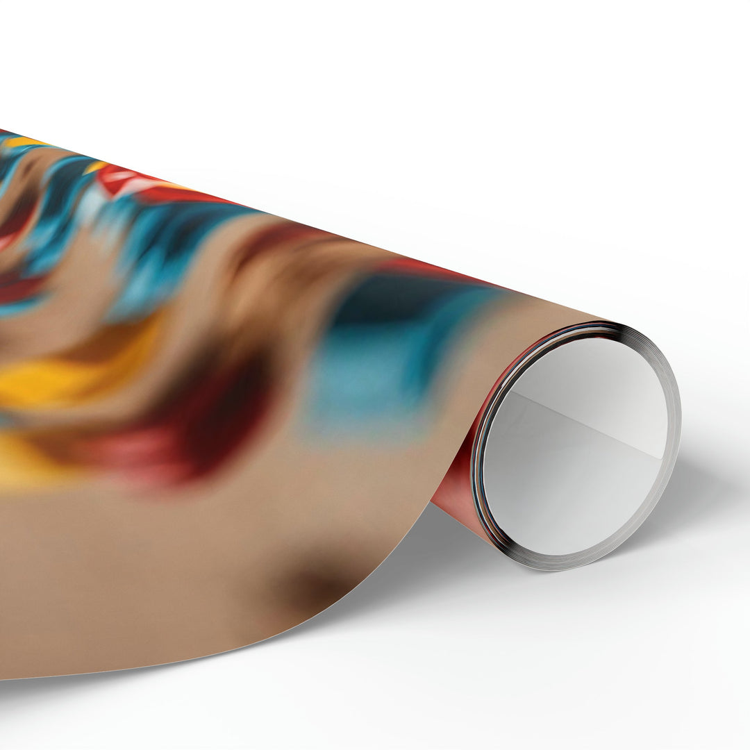 Colorful Bricks Heart - Wrapping Paper - Home Decor - g(0D·IO) - 30'' x 72'' - Matte -