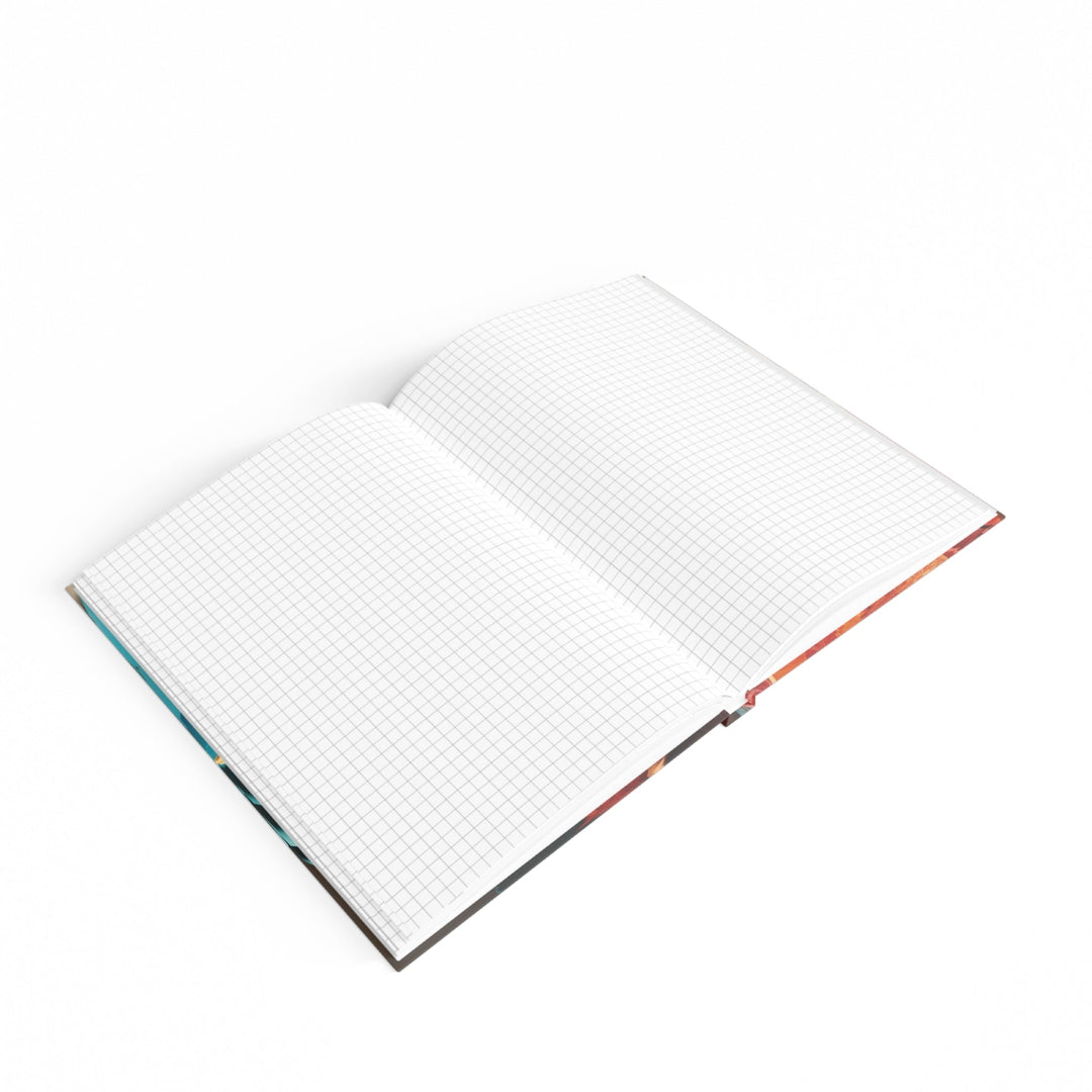 Colorful Heart Blossoms - Hard Backed Journal - Paper products - g(0D·IO) - Graph - A5 - White