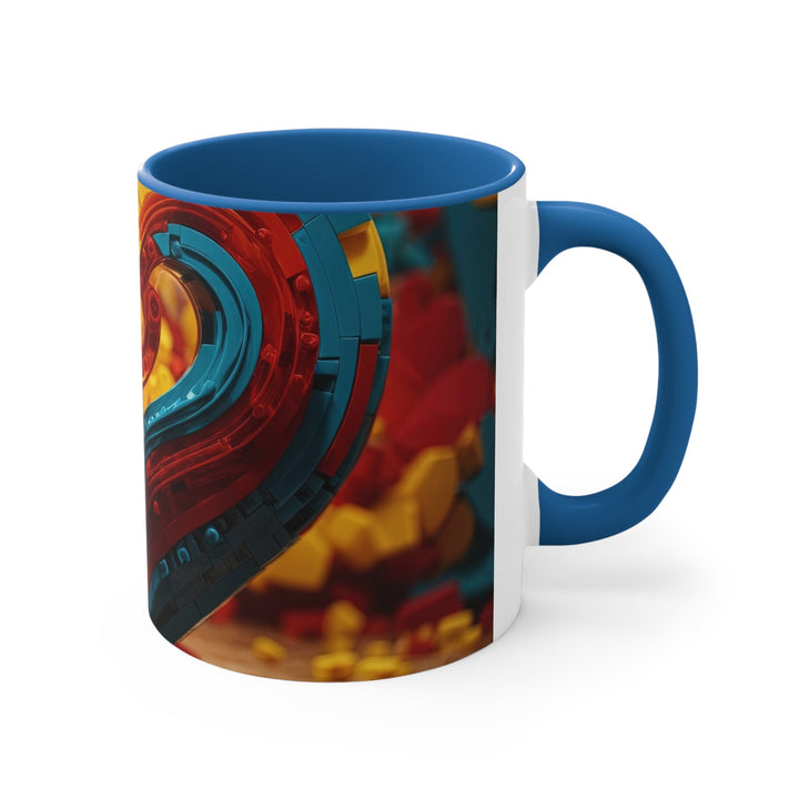 Colorful Heart Construction - Accent Coffee Mug - Mug - g(0D·IO) - Pink - 11oz -
