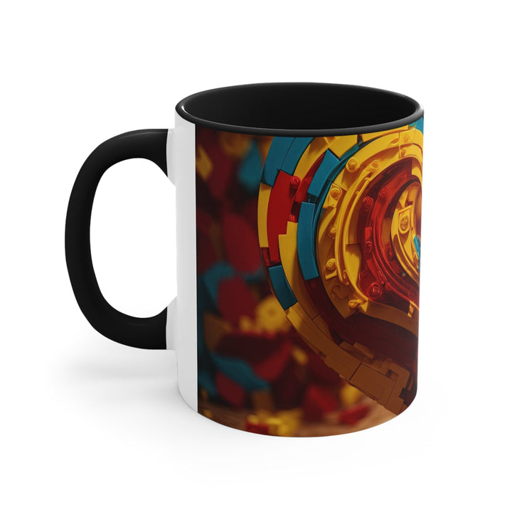 Colorful Heart Construction - Accent Coffee Mug - Mug - g(0D·IO) - Pink - 11oz -