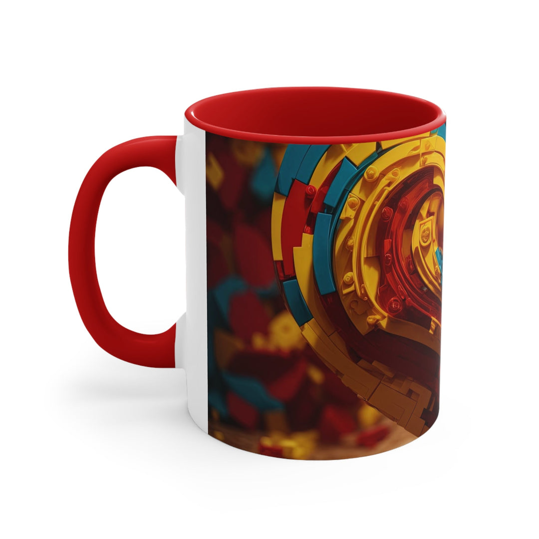 Colorful Heart Construction - Accent Coffee Mug - Mug - g(0D·IO) - Pink - 11oz -