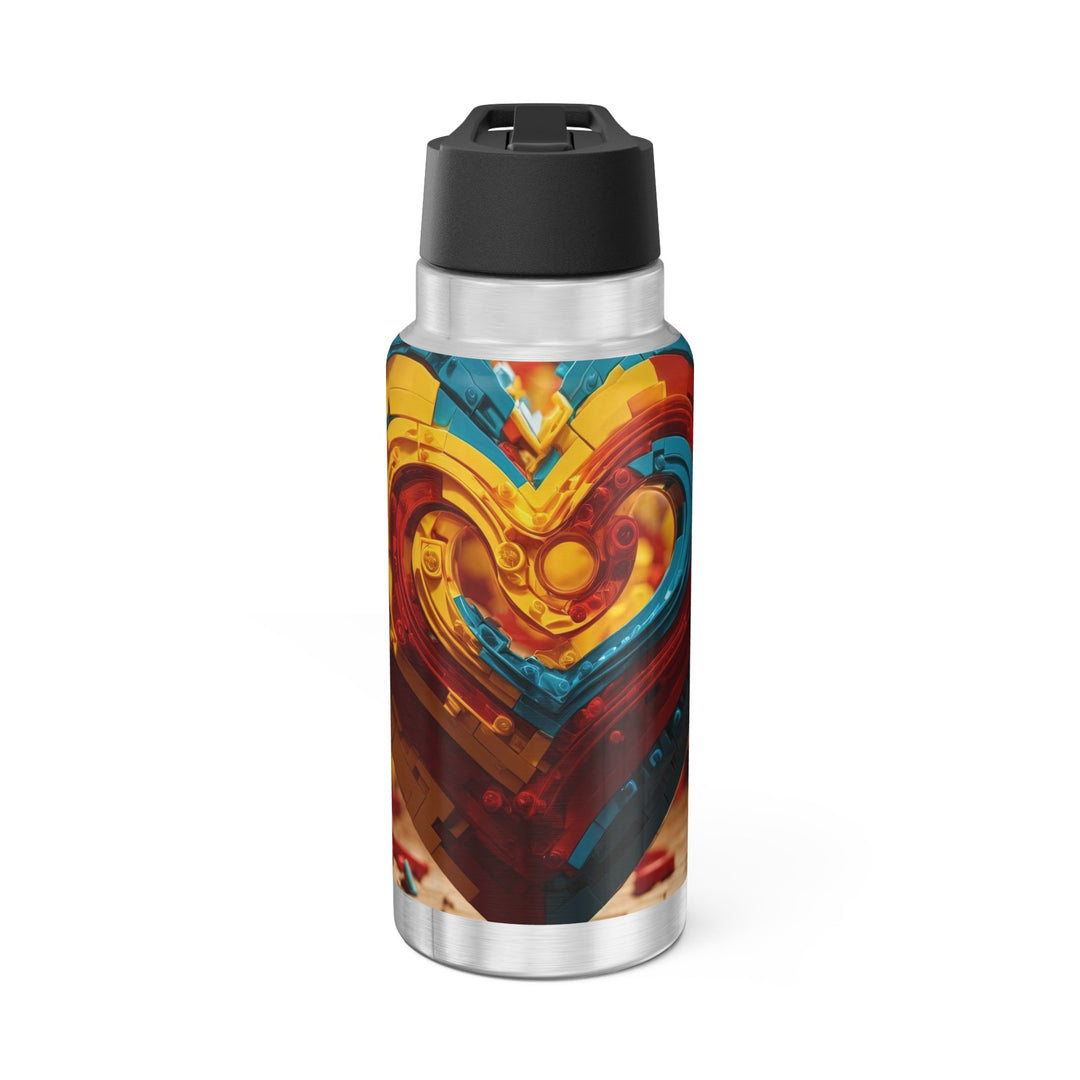 Colorful Heart Construction - Gator Tumbler 32oz - Mug - g(0D·IO) - Silver - 32oz -