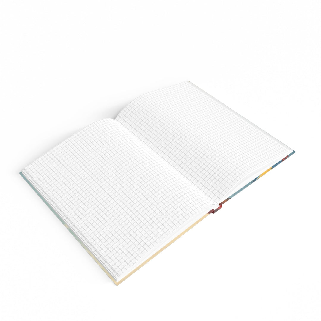 Colorful Heart Construction - Hard Backed Journal - Paper products - g(0D·IO) - Graph - A5 - White