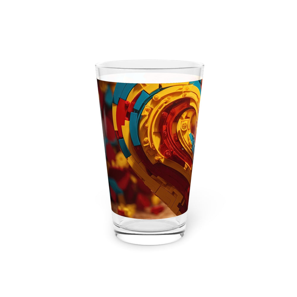 Colorful Heart Construction - Pint Glass - Mug - g(0D·IO) - 16oz - -
