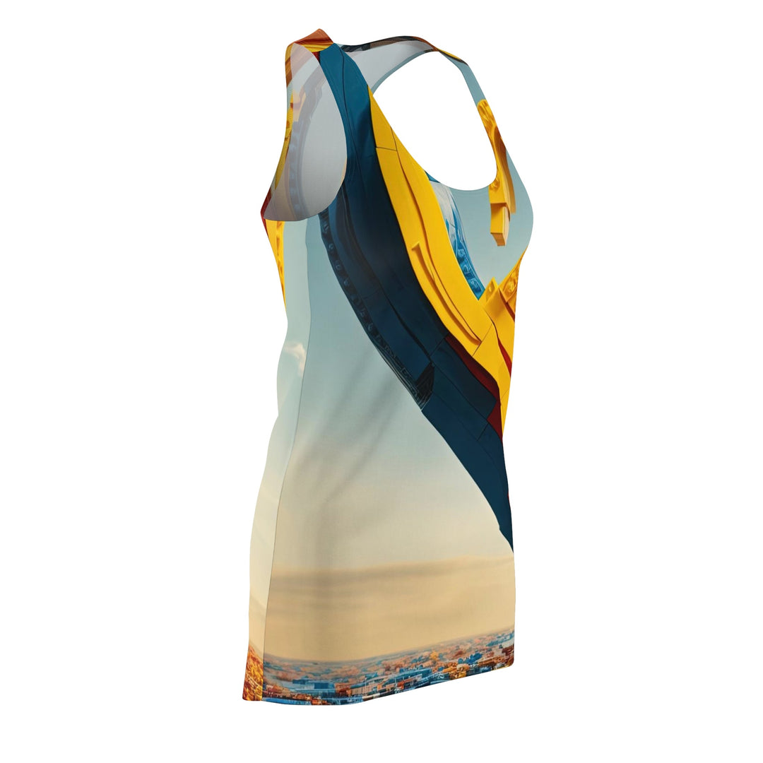 Colorful Heart Construction - Racerback Dress - All Over Prints - g(0D·IO) - XS - -