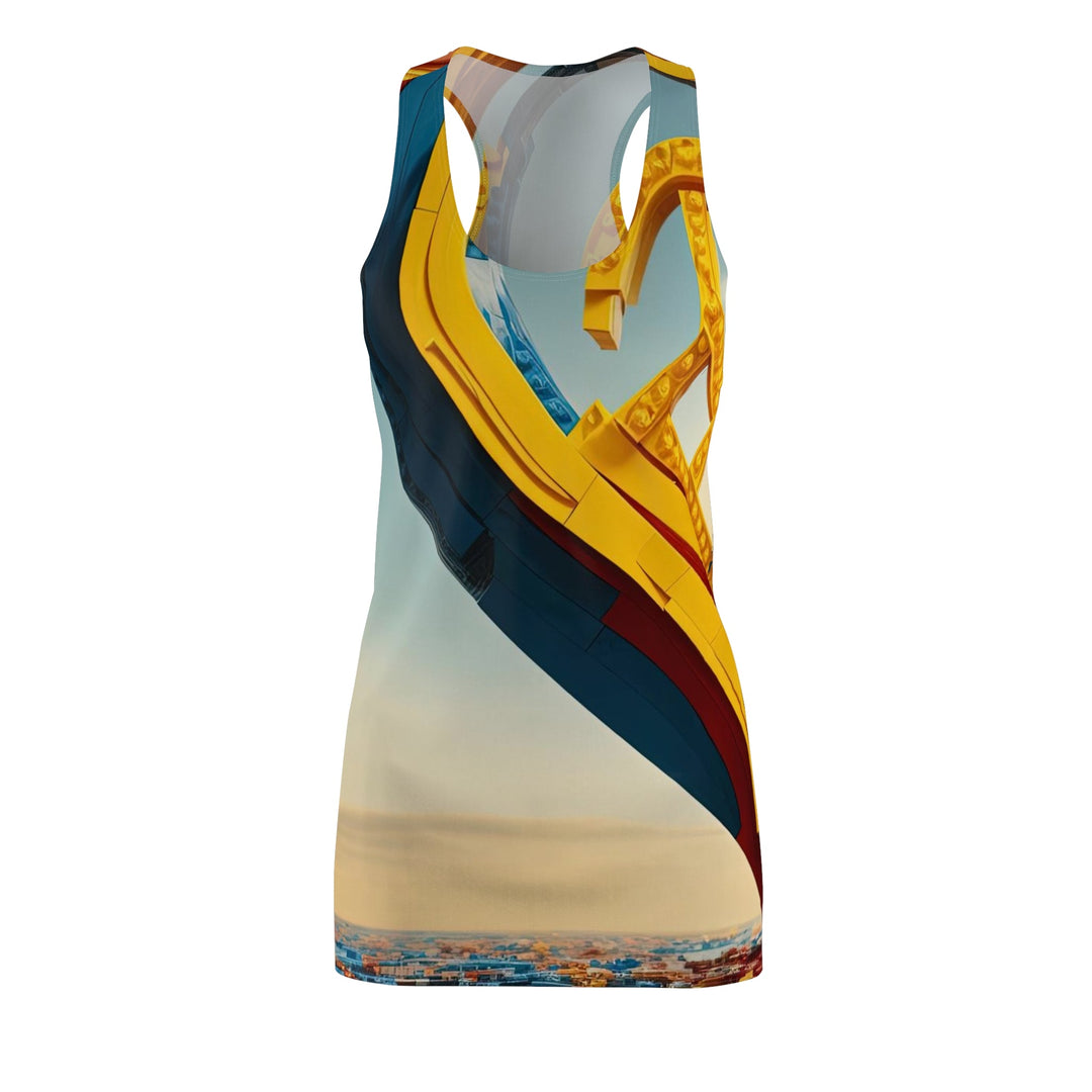 Colorful Heart Construction - Racerback Dress - All Over Prints - g(0D·IO) - XS - -