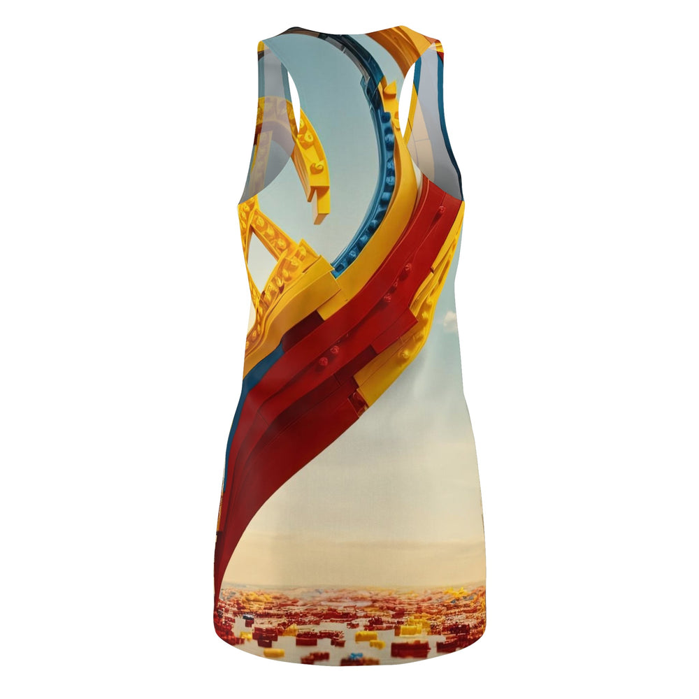 Colorful Heart Construction - Racerback Dress - All Over Prints - g(0D·IO) - XS - -