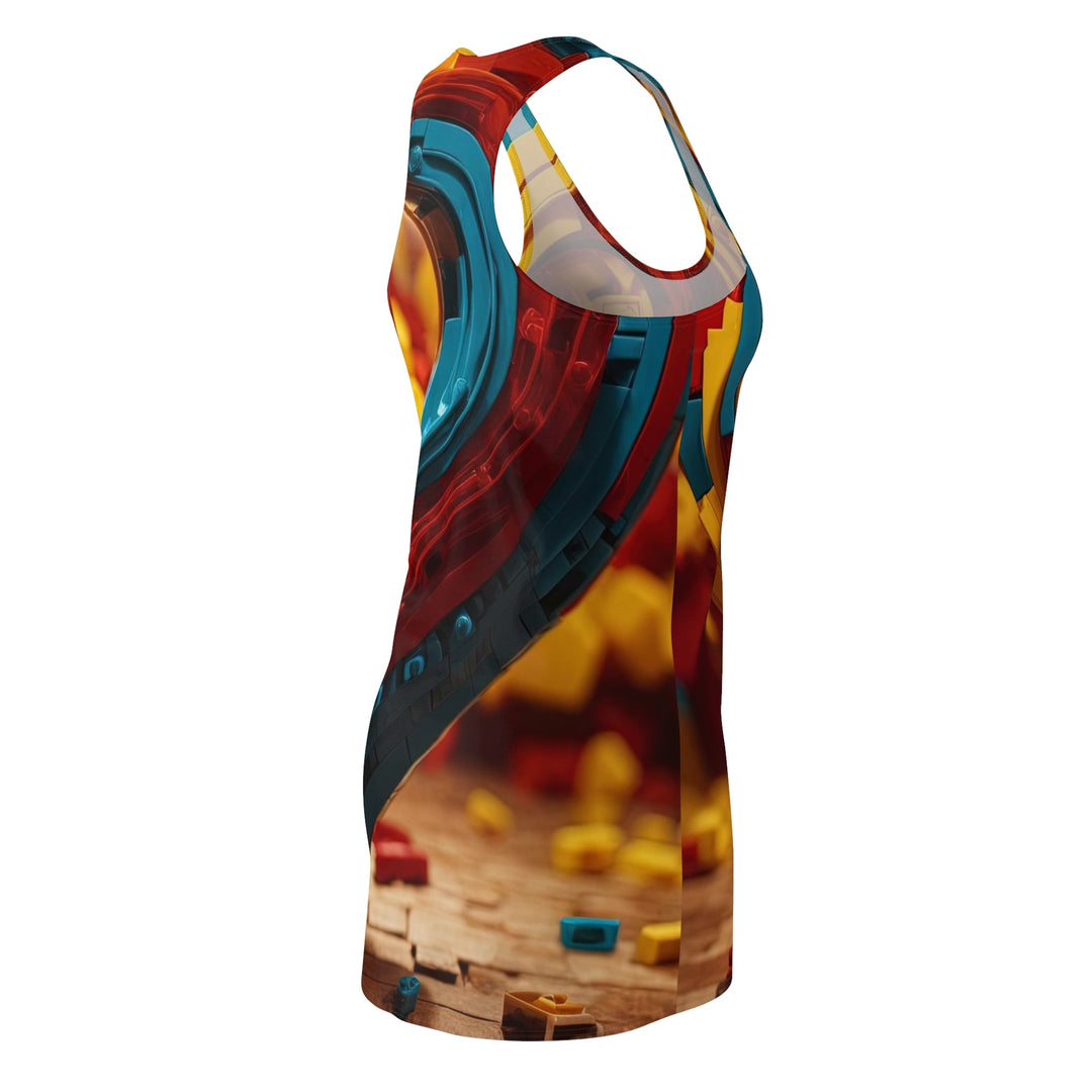 Colorful Heart Construction - Racerback Dress - All Over Prints - g(0D·IO) - XS - -
