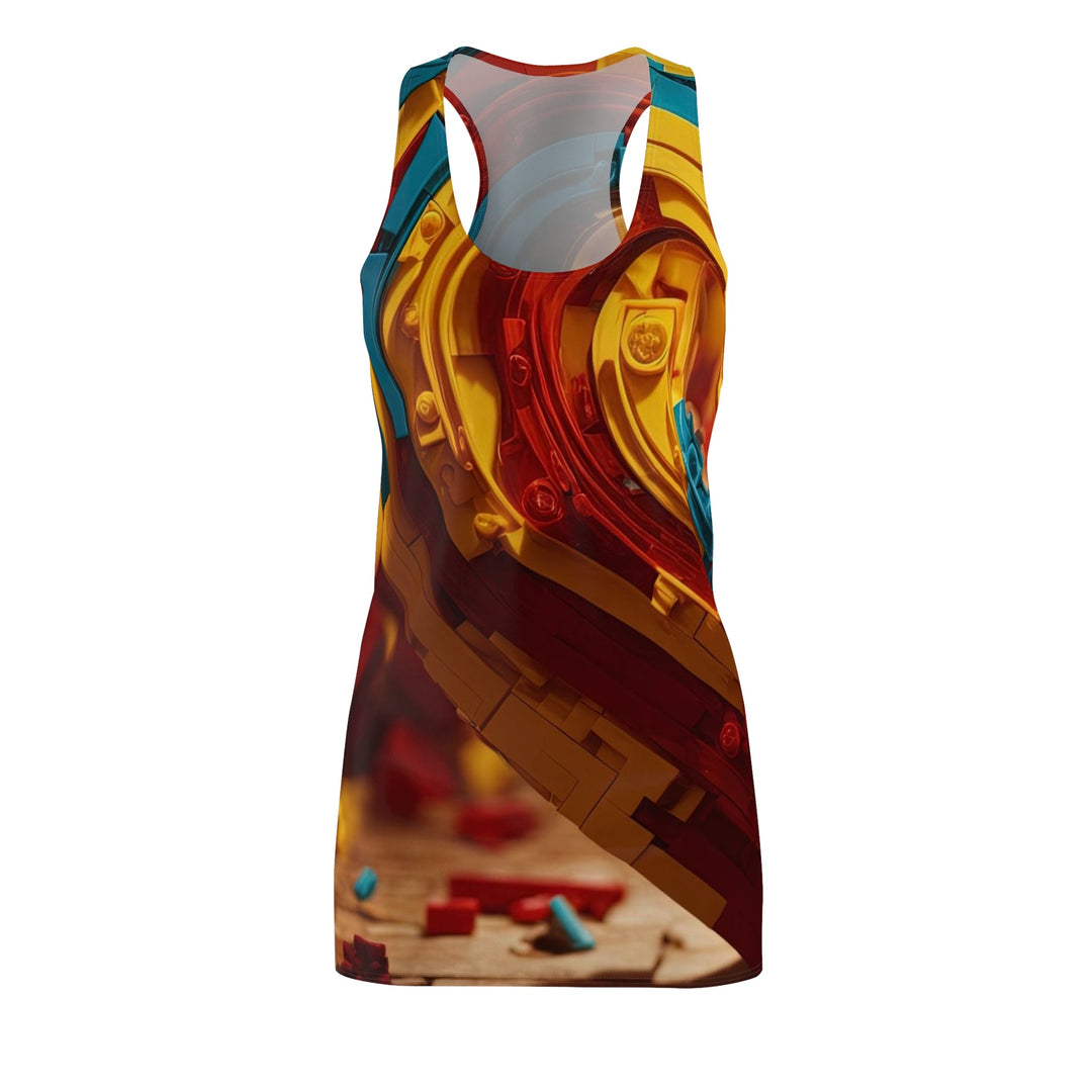 Colorful Heart Construction - Racerback Dress - All Over Prints - g(0D·IO) - XS - -