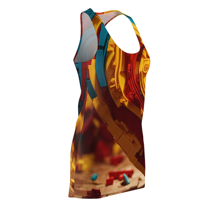 Colorful Heart Construction - Racerback Dress - All Over Prints - g(0D·IO) - XS - -