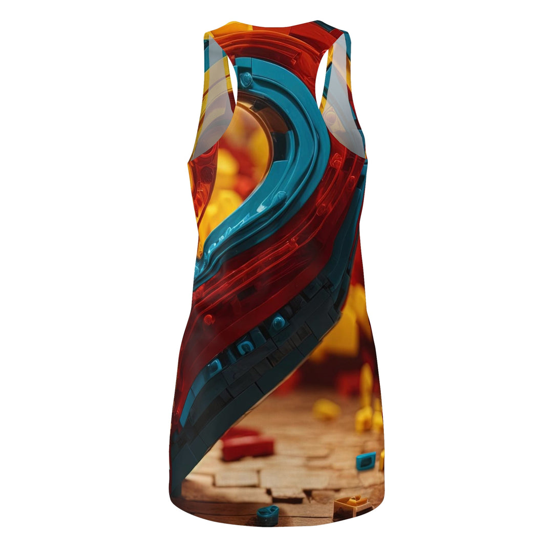 Colorful Heart Construction - Racerback Dress - All Over Prints - g(0D·IO) - XS - -