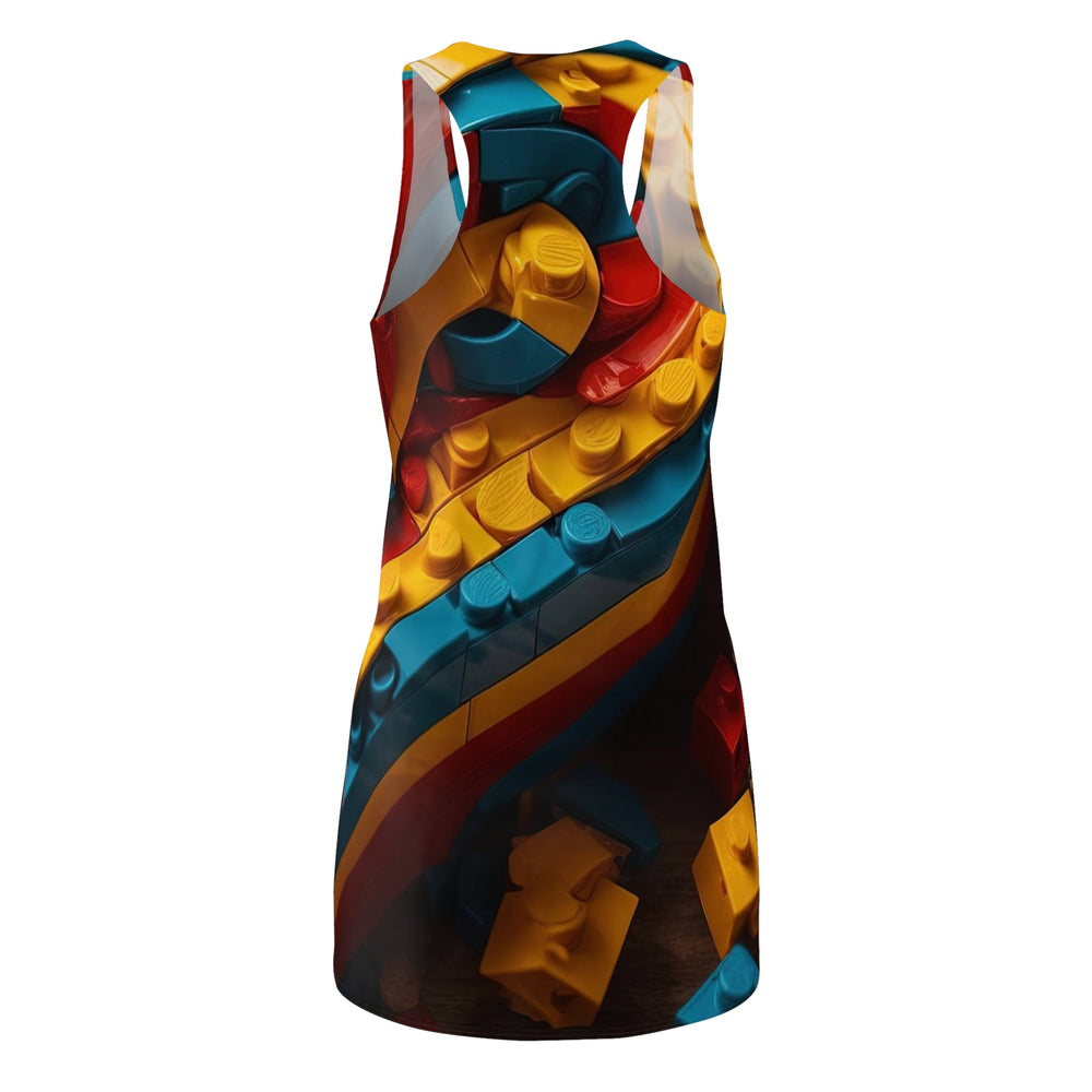 Colorful Heart Construction - Racerback Dress - All Over Prints - g(0D·IO) - XS - -