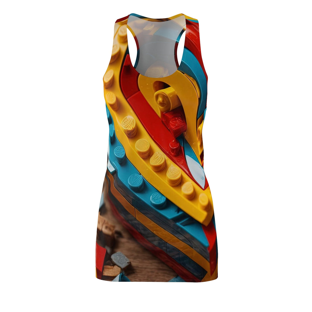 Colorful Heart Construction - Racerback Dress - All Over Prints - g(0D·IO) - XS - -