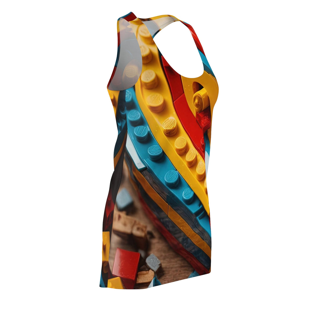 Colorful Heart Construction - Racerback Dress - All Over Prints - g(0D·IO) - XS - -