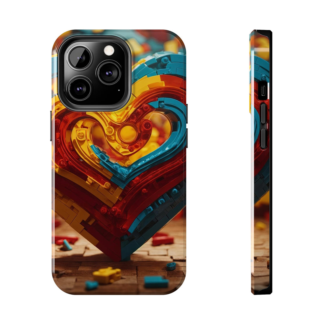 Colorful Heart Construction - Tough Phone Case - Phone Case - g(0D·IO) - iPhone 13 Pro - -