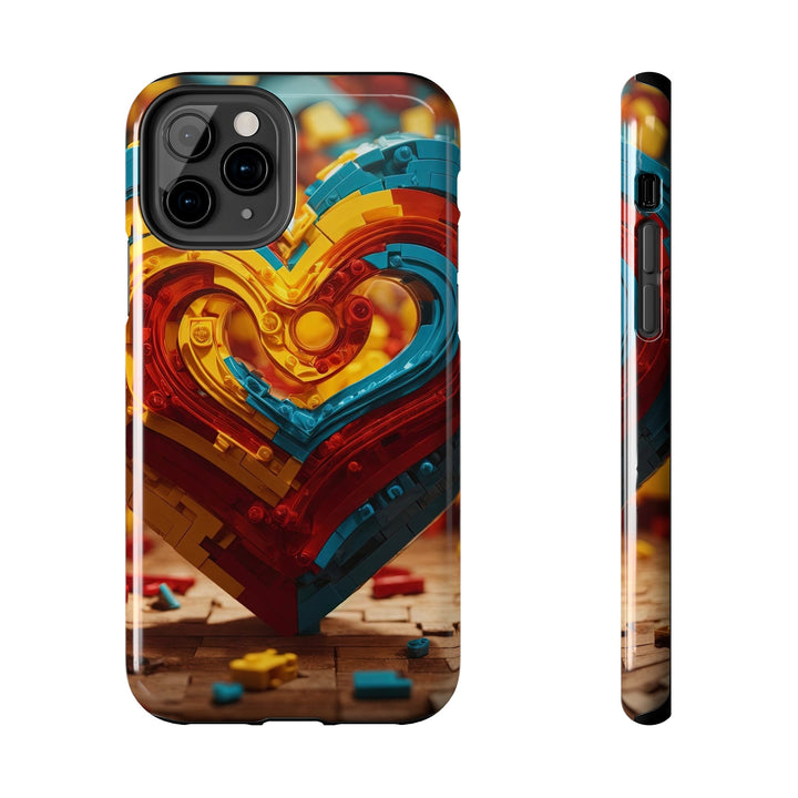 Colorful Heart Construction - Tough Phone Case - Phone Case - g(0D·IO) - iPhone 11 Pro - -
