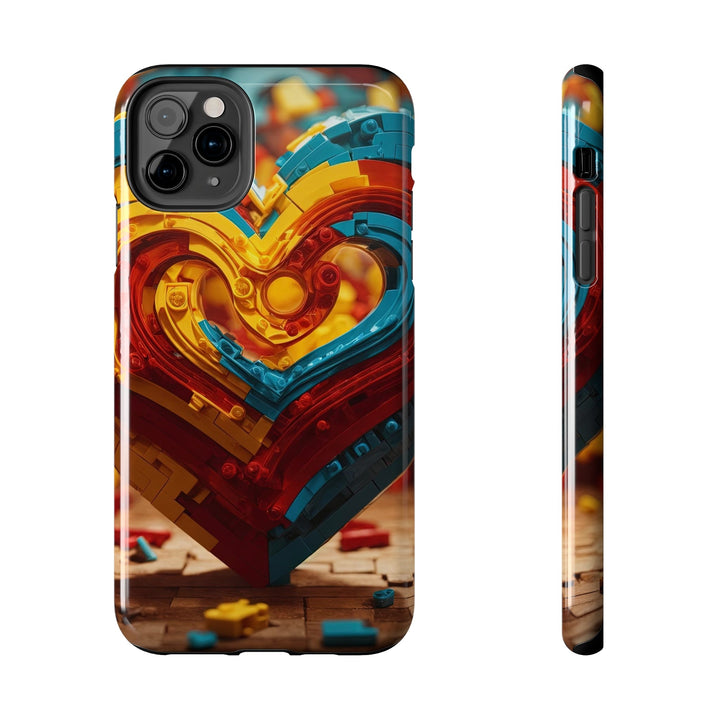 Colorful Heart Construction - Tough Phone Case - Phone Case - g(0D·IO) - iPhone 11 Pro Max - -