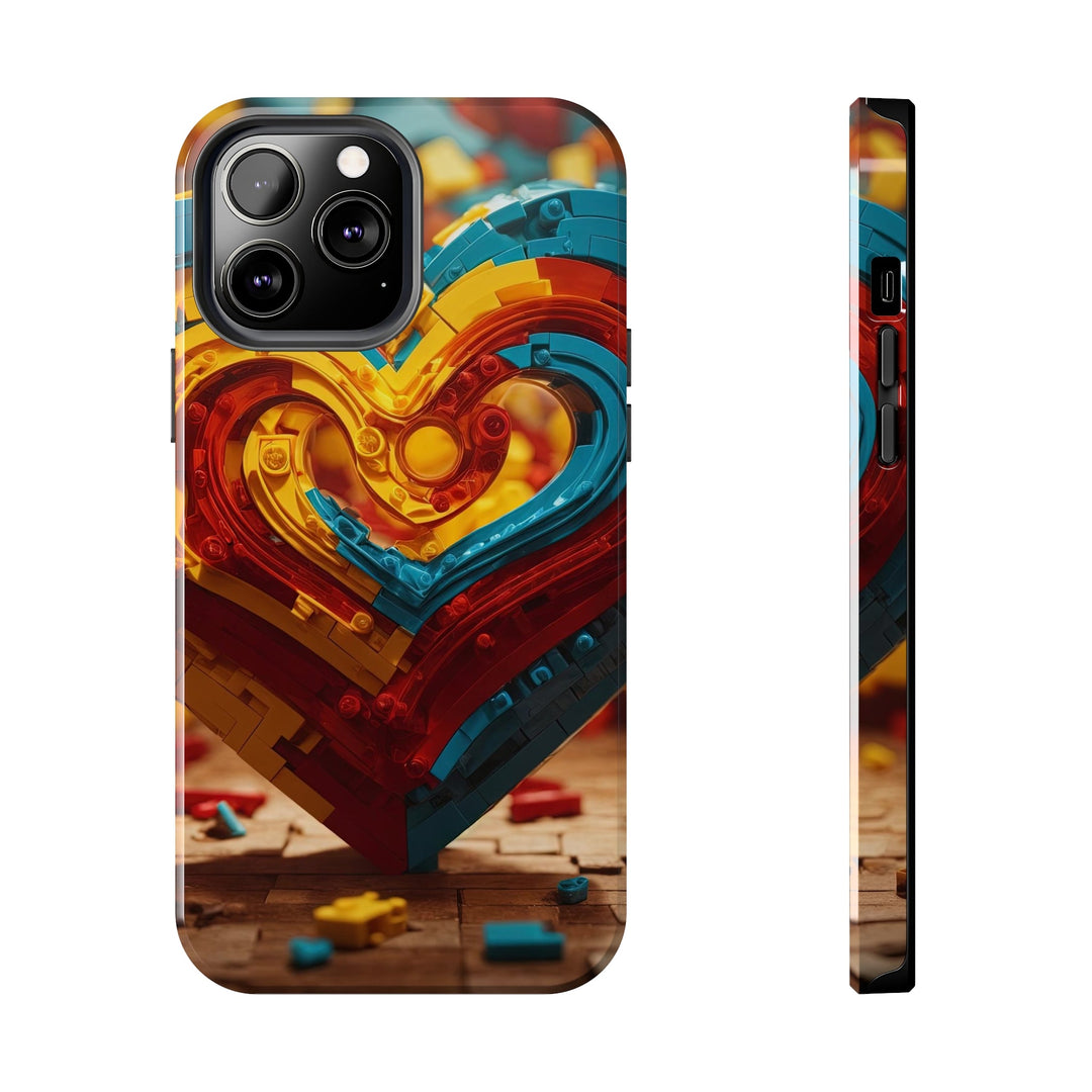 Colorful Heart Construction - Tough Phone Case - Phone Case - g(0D·IO) - iPhone 13 Pro Max - -