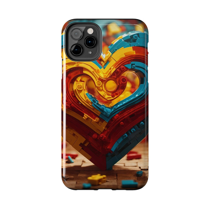 Colorful Heart Construction - Tough Phone Case - Phone Case - g(0D·IO) - iPhone 13 Mini - -