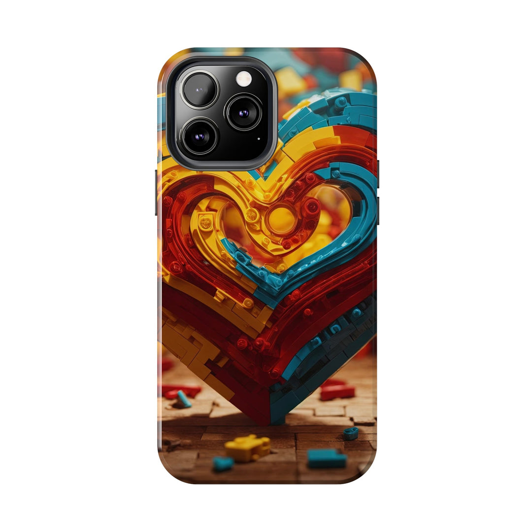 Colorful Heart Construction - Tough Phone Case - Phone Case - g(0D·IO) - iPhone 13 Mini - -