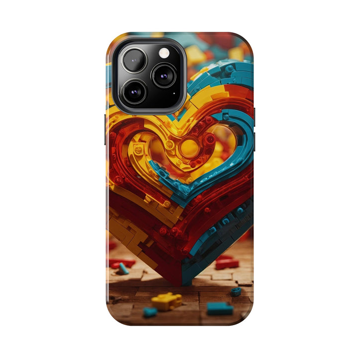 Colorful Heart Construction - Tough Phone Case - Phone Case - g(0D·IO) - iPhone 13 Mini - -