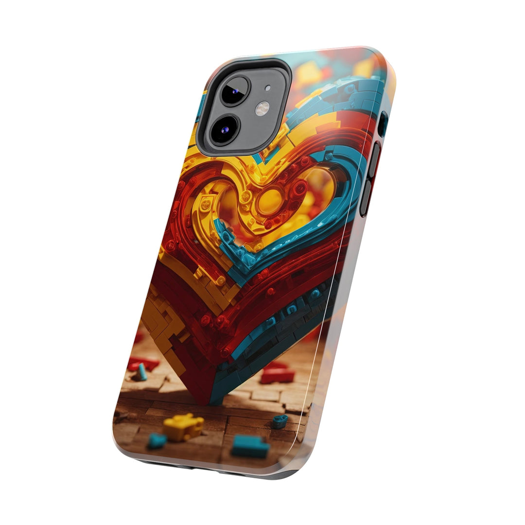 Colorful Heart Construction - Tough Phone Case - Phone Case - g(0D·IO) - iPhone 13 Mini - -