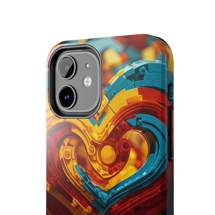 Colorful Heart Construction - Tough Phone Case - Phone Case - g(0D·IO) - iPhone 13 Mini - -