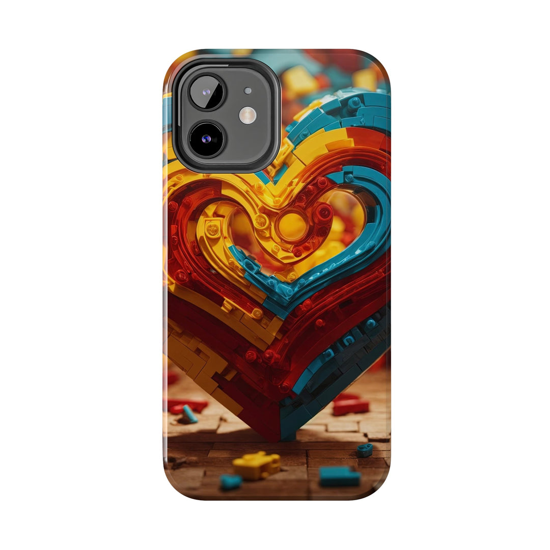 Colorful Heart Construction - Tough Phone Case - Phone Case - g(0D·IO) - iPhone 13 Mini - -