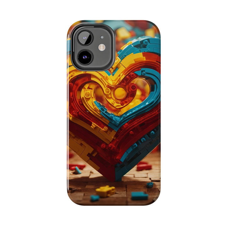 Colorful Heart Construction - Tough Phone Case - Phone Case - g(0D·IO) - iPhone 13 Mini - -