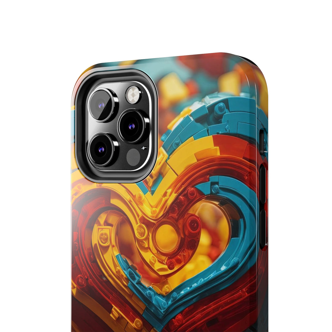 Colorful Heart Construction - Tough Phone Case - Phone Case - g(0D·IO) - iPhone 13 Mini - -