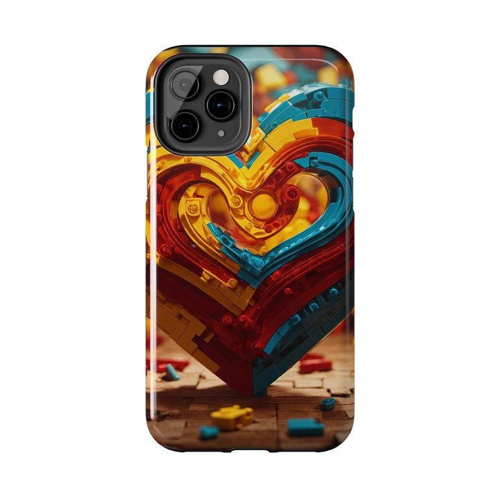 Colorful Heart Construction - Tough Phone Case - Phone Case - g(0D·IO) - iPhone 13 Mini - -