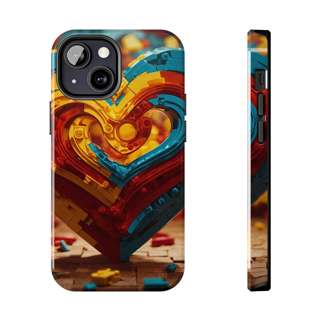 Colorful Heart Construction - Tough Phone Case - Phone Case - g(0D·IO) - iPhone 13 Mini - -