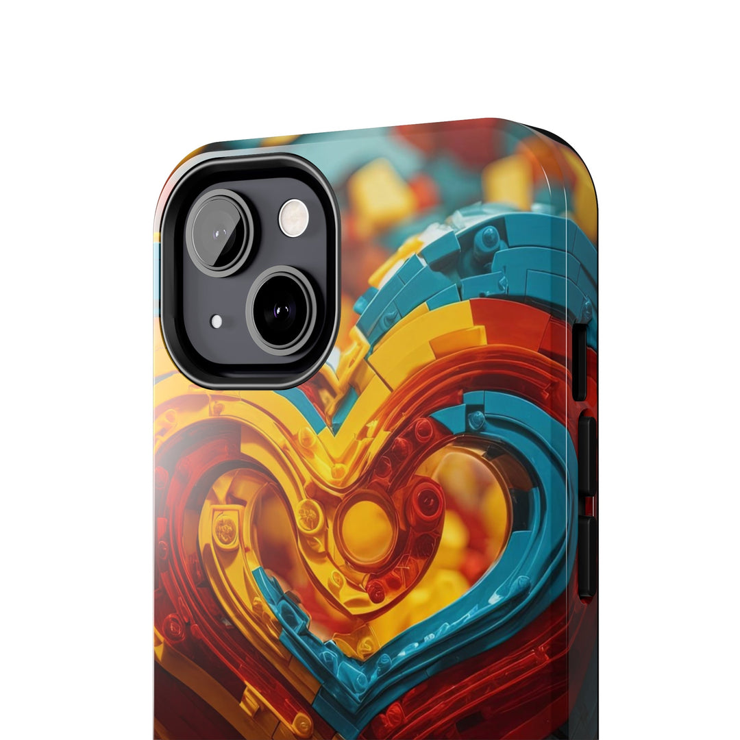 Colorful Heart Construction - Tough Phone Case - Phone Case - g(0D·IO) - iPhone 13 Mini - -
