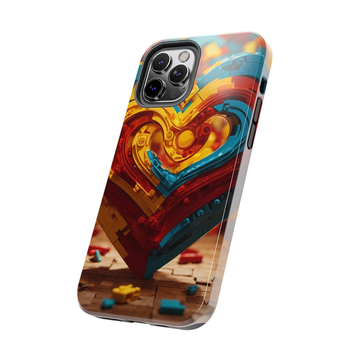Colorful Heart Construction - Tough Phone Case - Phone Case - g(0D·IO) - iPhone 13 Mini - -