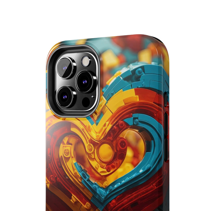 Colorful Heart Construction - Tough Phone Case - Phone Case - g(0D·IO) - iPhone 13 Mini - -
