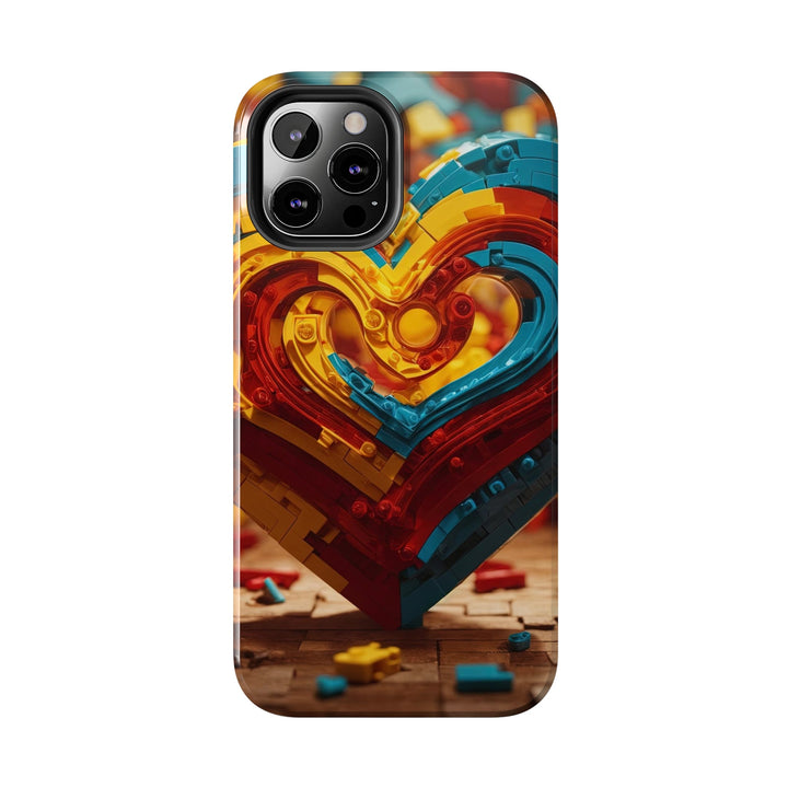 Colorful Heart Construction - Tough Phone Case - Phone Case - g(0D·IO) - iPhone 13 Mini - -