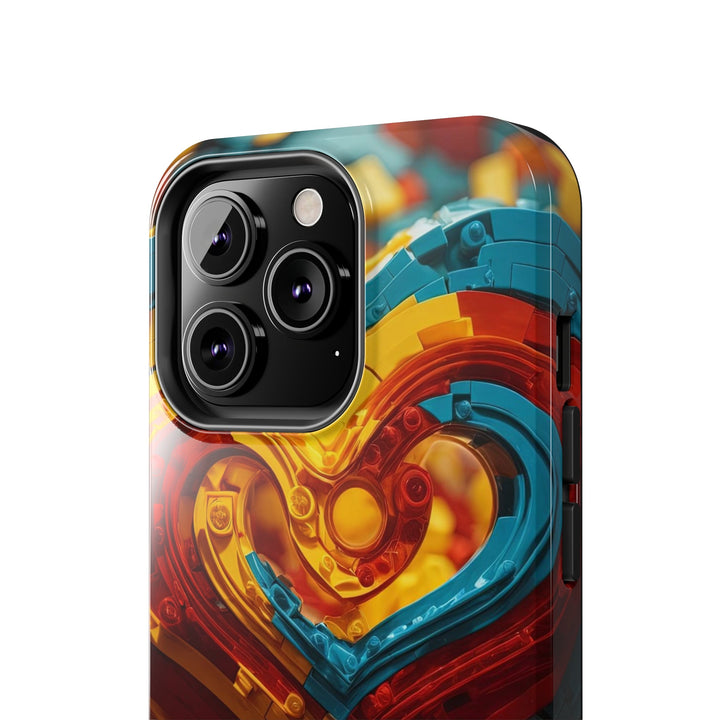 Colorful Heart Construction - Tough Phone Case - Phone Case - g(0D·IO) - iPhone 13 Mini - -