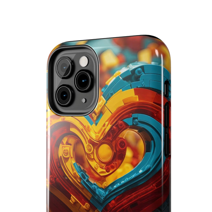 Colorful Heart Construction - Tough Phone Case - Phone Case - g(0D·IO) - iPhone 13 Mini - -