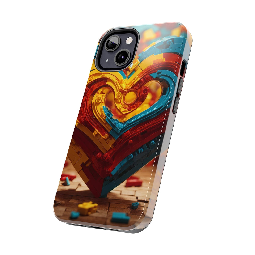 Colorful Heart Construction - Tough Phone Case - Phone Case - g(0D·IO) - iPhone 13 Mini - -