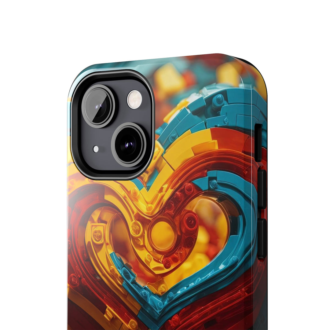 Colorful Heart Construction - Tough Phone Case - Phone Case - g(0D·IO) - iPhone 13 Mini - -